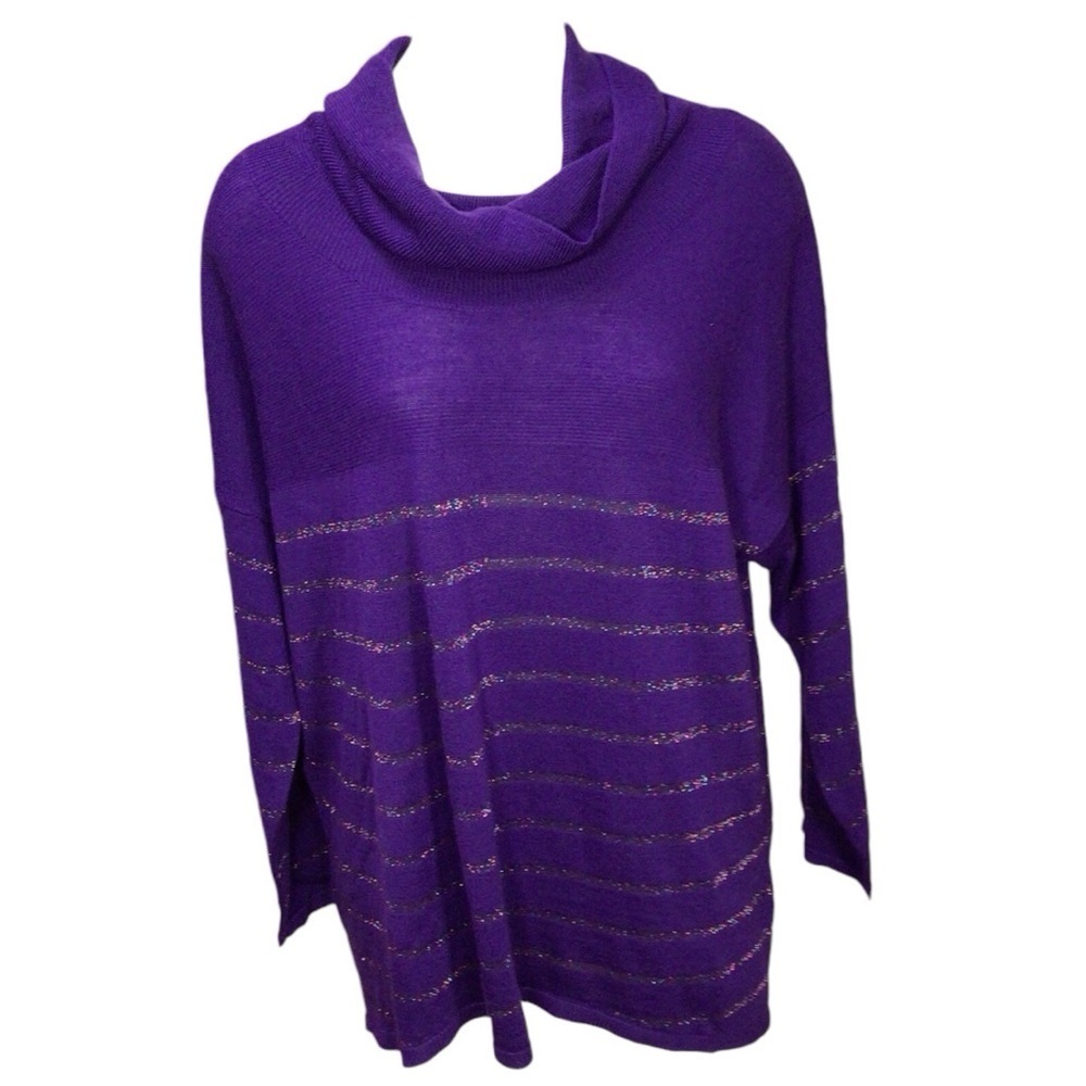 Coldwater Creek Sweater Merino Wool Blend Cowl Neck NWOT size 1X